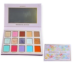 Ace Beaute Whimsical Bloom Vibrant 15 Color Magnetic Mirrored Eyeshadow Pallete